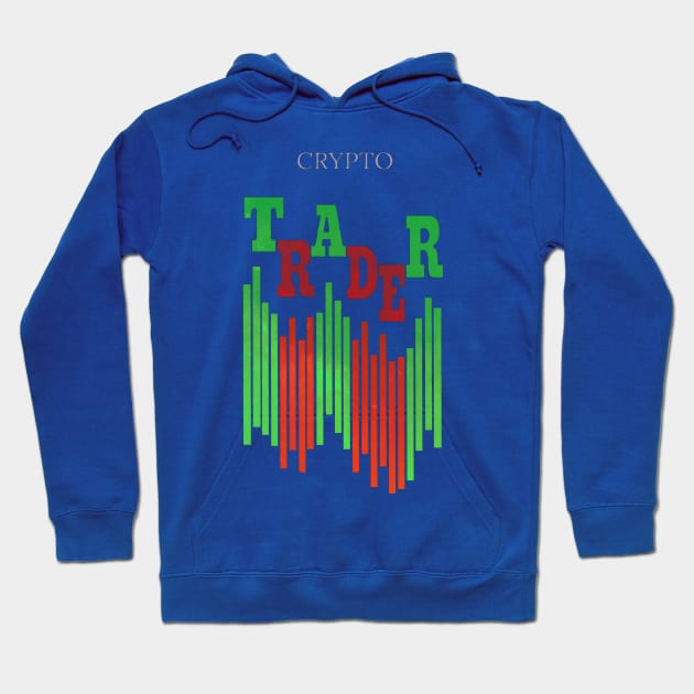 CRYPTO TRADER (CLEAN) / TURQUOISE Hoodie by Bluespider